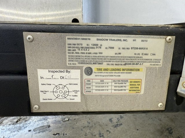 2020 Shadow CAR HAULER Bumperpull