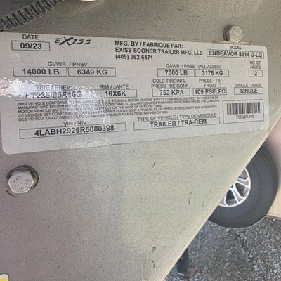 2024 Exiss 3 HORSE LIVING QUARTERS