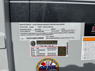 2027 Valley THOROBRED BP Bumperpull